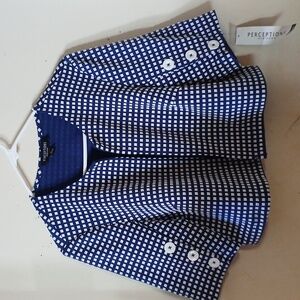 NWT Perceptions Open Front Jacket Blazer L